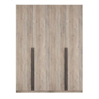 Lot de 2 armoires autoportantes, penderie de chambre moderne en bois