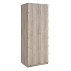 Lot de 2 armoires autoportantes, penderie de chambre moderne en bois