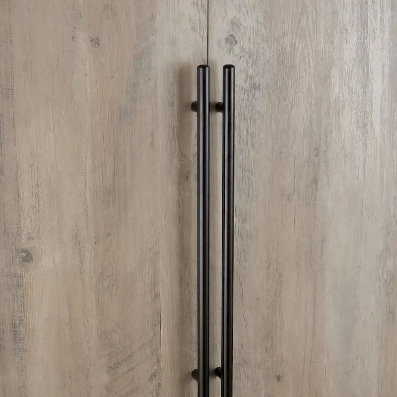 Lot de 2 armoires autoportantes, penderie de chambre moderne en bois