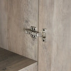 Lot de 2 armoires autoportantes, penderie de chambre moderne en bois
