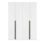 Lot de 2 armoires autoportantes, penderie de chambre moderne en bois
