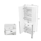 Lot de 2 armoires autoportantes, penderie de chambre moderne en bois