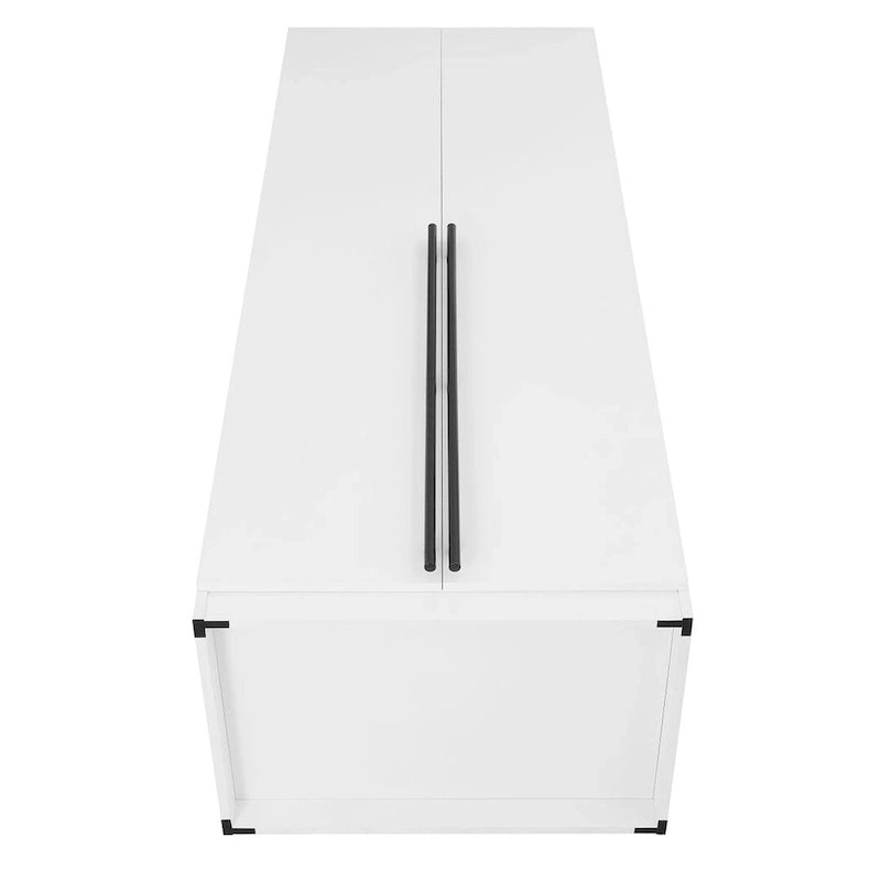 Lot de 2 armoires autoportantes, penderie de chambre moderne en bois