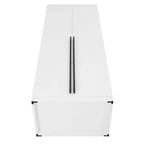 Lot de 2 armoires autoportantes, penderie de chambre moderne en bois
