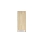 Commode brun clair, commode de rangement de chambre à coucher à 5 tiroirs