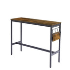 Ensemble de 3 pièces de table de bar industrielle avec porte-bouteilles