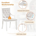 Ensemble de salle à manger 5 pièces avec table à manger ronde extensible et 4 chaises rembourrées pour cuisine et salle à manger