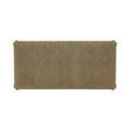 Ensemble de salle à manger rectangulaire 7 pièces en bisque vieillie, style rustique avec chaises