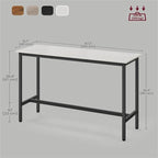 Table de bar étroite et longue