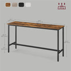 Table de bar étroite et longue