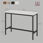 Table de bar étroite et longue