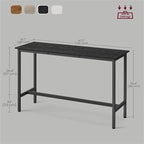 Table de bar étroite et longue