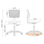 Chaise de bureau en similicuir confortable, chaise de bureau à domicile avec accoudoirs et pivot réglable