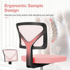 Chaise de bureau en similicuir confortable, chaise de bureau à domicile avec accoudoirs et pivot réglable