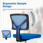 Chaise de bureau en similicuir confortable, chaise de bureau à domicile avec accoudoirs et pivot réglable