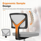 Chaise de bureau en similicuir confortable, chaise de bureau à domicile avec accoudoirs et pivot réglable