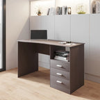 Bureau d'ordinateur classique à 3 tiroirs designs modernes
