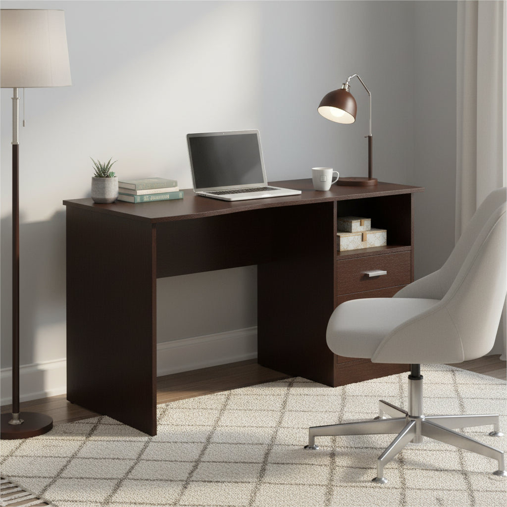 Bureau d'ordinateur classique à 3 tiroirs designs modernes