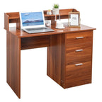 43.31 3 tiroirs bureau d'ordinateur en bois avec armoire de classement