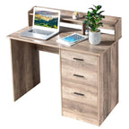 43.31 3 tiroirs bureau d'ordinateur en bois avec armoire de classement