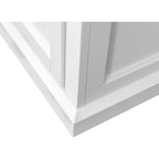 Classeur latéral moderne en bois, Classeur latéral de bureau, Tiroir de rangement pour dossiers, Entièrement assemblé, Blanc