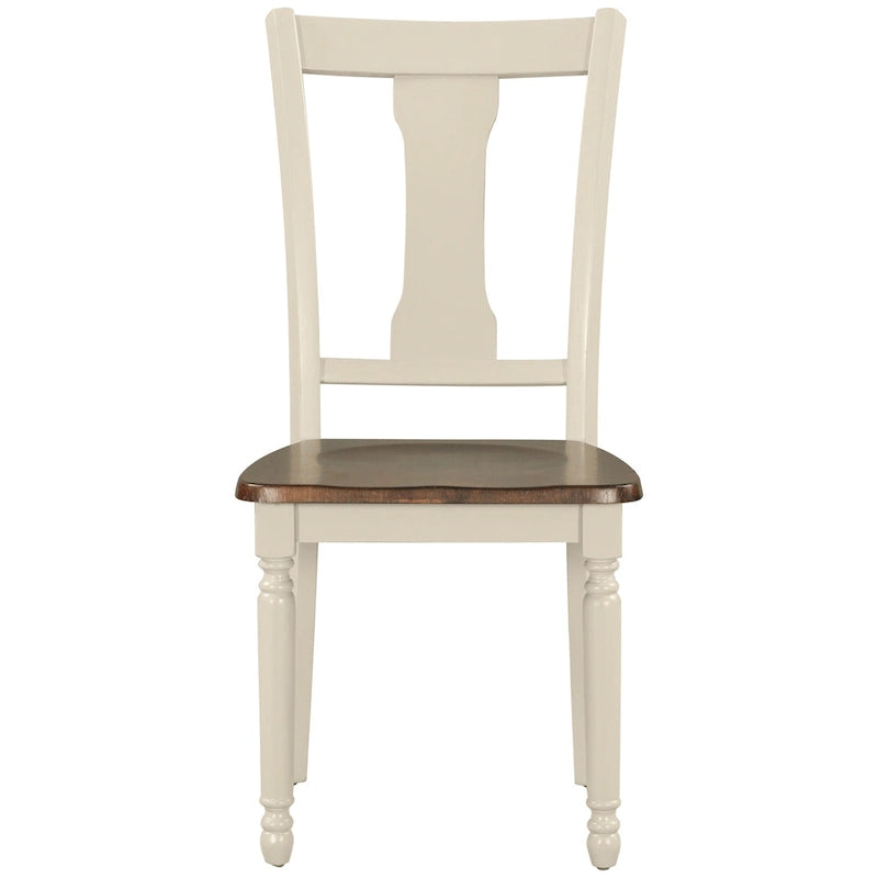 Ensemble de salle à manger classique 6 pièces Table en bois et 4 chaises avec banc