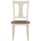Ensemble de salle à manger classique 6 pièces Table en bois et 4 chaises avec banc