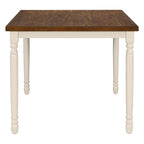 Ensemble de salle à manger classique 6 pièces Table en bois et 4 chaises avec banc