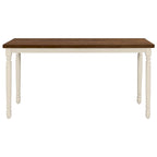 Ensemble de salle à manger classique 6 pièces Table en bois et 4 chaises avec banc