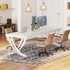 Bureau d'ordinateur de 78" pour bureau à domicile, table d'écriture rectangulaire pour salle d'étude