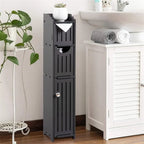 Meuble de Rangement Salle de Bain Meuble de Rangement Étroit pour Petite Salle de Bain - 6,7P x 5,1L x 30H