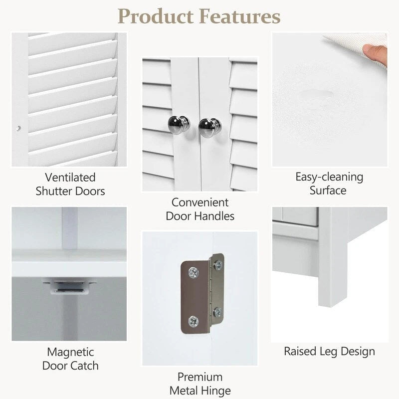 Armoire de rangement de salle de bain - 30,5P x 59,7L x 80H cm
