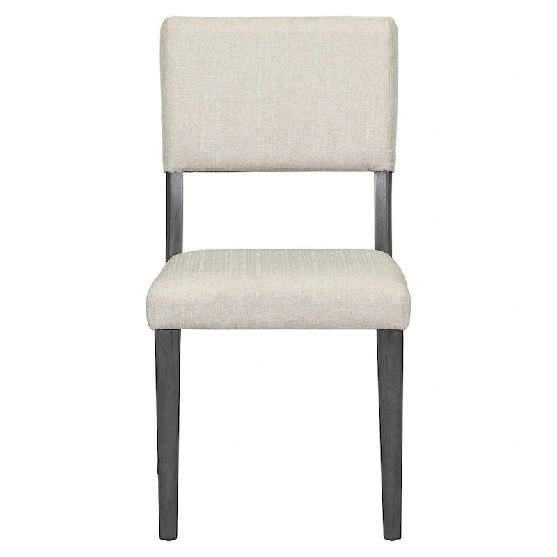 Ensemble table de salle à manger ronde rétro 5 pièces pour 4 personnes avec 4 chaises rembourrées
