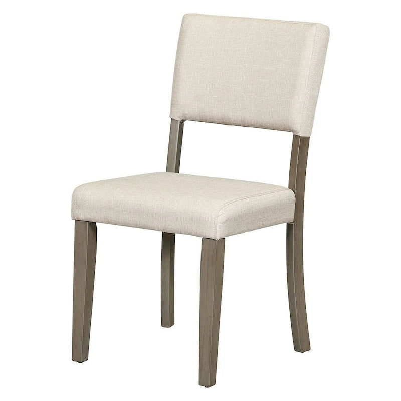Ensemble table de salle à manger ronde rétro 5 pièces pour 4 personnes avec 4 chaises rembourrées