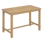 Ensemble de salle à manger 5 pièces à hauteur de comptoir, table et 4 chaises classiques et élégantes en bois naturel.